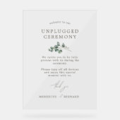 ボタエレガントニ結婚カルの開眼式 アクリルサイン (正面)