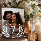 ボタエレガントミニマルニカルモノグラム2写真結婚の テーブルナンバー