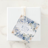 ボタエレガントモダンニカルダスティブルーフローラ結婚ズ フェイバータグ (インサイチュ)