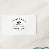 ボタエレガントモダンニカルファミリー差出人住所 セルフインキングスタンプ