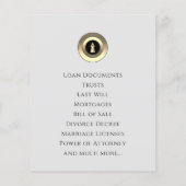 ボタエレガントンスタンプ記号のクラス チラシ (裏面)