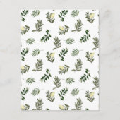 ボタエレガントンモダン素朴結婚詳細 エンクロージャーカード (裏面)