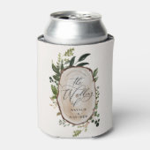 ボタエレガントン素朴カル緑の結婚式 缶クーラー (缶正面)