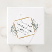 ボタエレガントン葉結婚の金ゴールド フェイバータグ (インサイチュ)