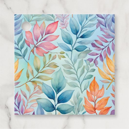 ボタカラフルニカルアートギフトラベル フェイバータグ (正面)