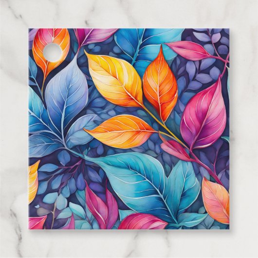 ボタカラフルニカルアートギフトラベル フェイバータグ (正面)