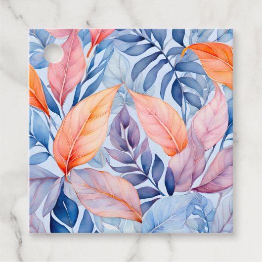 ボタカラフルニカルアートギフトラベル フェイバータグ (正面)