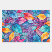 ボタカラフルニカルアートラッピング紙シート ラッピングペーパーシート (正面3)