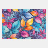 ボタカラフルニカルアートラッピング紙シート ラッピングペーパーシート (正面)