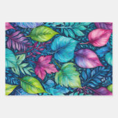 ボタカラフルニカルアートラッピング紙シート ラッピングペーパーシート (正面2)