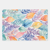 ボタカラフルニカルアートラッピング紙シート ラッピングペーパーシート (正面3)