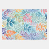 ボタカラフルニカルアートラッピング紙シート ラッピングペーパーシート (正面)