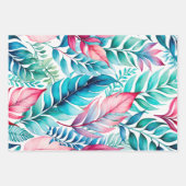 ボタカラフルニカルアートラッピング紙シート ラッピングペーパーシート (正面)