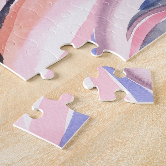 ボタカラフルニカルウォーターカラーアートジグソーパズル ジグソーパズル (側面)