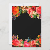 ボタカラフルニカルガーデンフローラ60誕生日 招待状 (裏面)