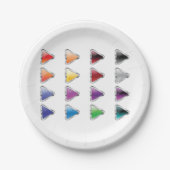 ボタカラフルンのアイコン ペーパープレート (正面)