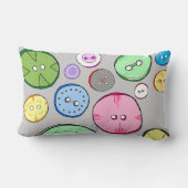ボタカラフルンイラストレーション ランバークッション (裏面)