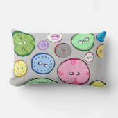 ボタカラフルンイラストレーション ランバークッション (正面)