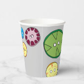 ボタカラフルンイラストレーション 紙コップ (右)