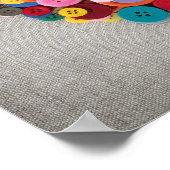 ボタカラフルンハート ポスター (角)