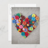 ボタカラフルンハート ポストカード (正面/裏面)