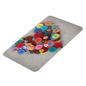 ボタカラフルンハート マグネット (左側)