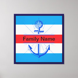 ボタカラフルン付きカスタマイズいかり キャンバスプリント