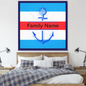 ボタカラフルン付きカスタマイズいかり キャンバスプリント (インサイチュ (寝室))