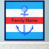 ボタカラフルン付きカスタマイズいかり キャンバスプリント (インサイチュ (ウッドフロア))