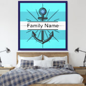 ボタカラフルン付きカスタマイズいかり キャンバスプリント (インサイチュ (寝室))