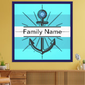 ボタカラフルン付きカスタマイズいかり キャンバスプリント (インサイチュ (リビング))