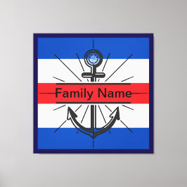 ボタカラフルン付きカスタマイズいかり キャンバスプリント