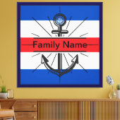 ボタカラフルン付きカスタマイズいかり キャンバスプリント (インサイチュ (リビング))