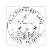 ボタスタイリッシュニカルリターンファミリーアドレス セルフインキングスタンプ (デザイン)