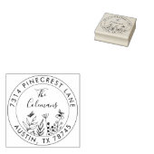 ボタスタイリッシュニカルリターンファミリーアドレス ラバースタンプ (押印)