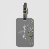 ボタスタイリッシュモノグラムのニカルラゲージタグ ラゲッジタグ (正面縦)