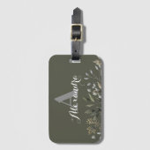 ボタスタイリッシュモノグラムのニカルラゲージタグ ラゲッジタグ (正面縦)