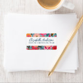 ボタニかわいらしカルガーリーフローラ差出人住所 ラベル (インサイチュ)