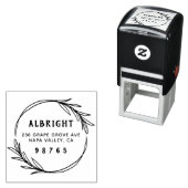 ボタニはっきりしたカルリースカスタム差出人住所 セルフインキングスタンプ (インサイチュ)