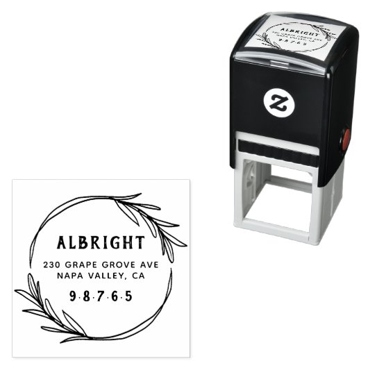 ボタニはっきりしたカルリースカスタム差出人住所 セルフインキングスタンプ (インサイチュ)