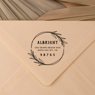 ボタニはっきりしたカルリースカスタム差出人住所 セルフインキングスタンプ