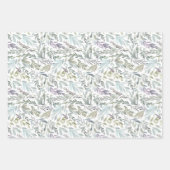 ボタニエレガントカルウォーター色 ラッピングペーパーシート (正面)