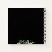 ボタニエレガントカルフレーム離れブラック ノートブック (裏面)