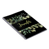 ボタニエレガントカルフレーム離れブラック ノートブック (右側)