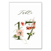 ボタニエレガントカルフローラナンバー17、 テーブルナンバー (裏面)