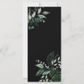 ボタニエレガントカル書の結婚ディナーメニュー (裏面)