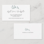 ボタニエレガントカル結婚のWebサイト挿入カード プレイスカード (正面/裏面)