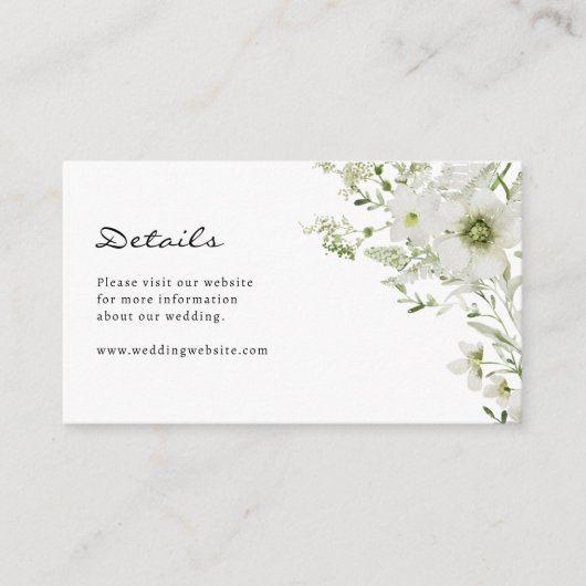 ボタニエレガントカル結婚エンクロージャカード エンクロージャーカード (正面)