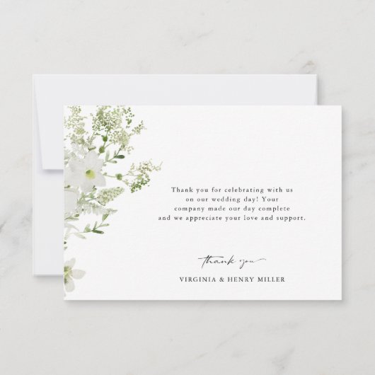ボタニエレガントカル結婚サンキューカード サンキューカード (裏面)