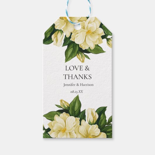 ボタニエレガントカル結婚式招待状 ギフトタグ (正面)